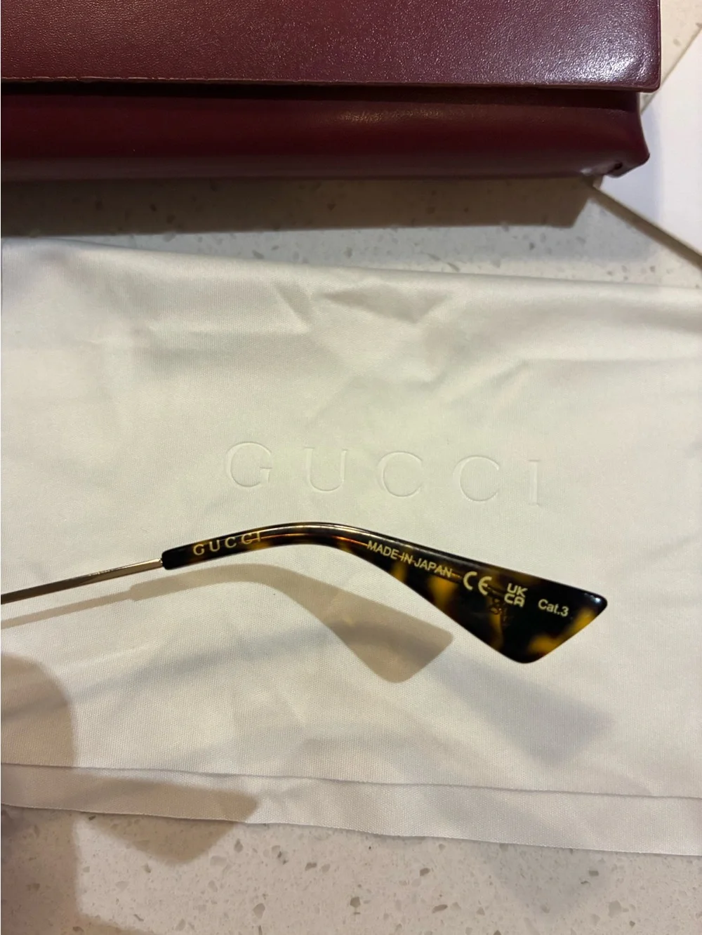 🆕 Gucci Metal Gradient Aviator Sunglasses GG0062S